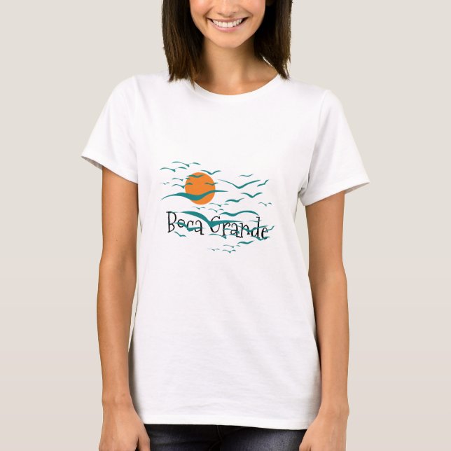 Boca Grande Florida T Shirt (Framsida)