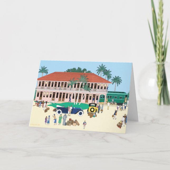 Boca Grande Historiska Järnvägskort Kort (Framsida)