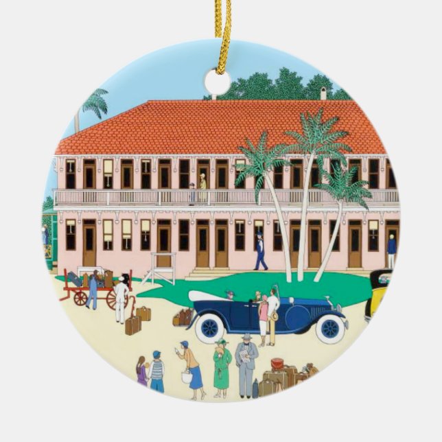 Boca Grande Järnvägsdepå Ornament (Framsidan)