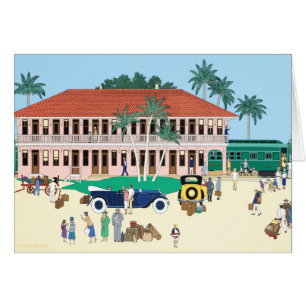 Boca Grande Railroad Station 1928 Hälsningskort