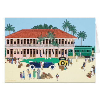 Boca Grande Railroad Station 1928 Hälsningskort