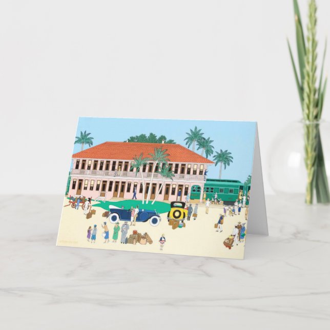 Boca Grande Railroad Station 1928 Kort (Framsida)