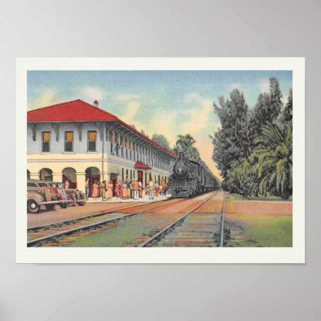 Boca Grande Railroad Station Poster (Framsidan)