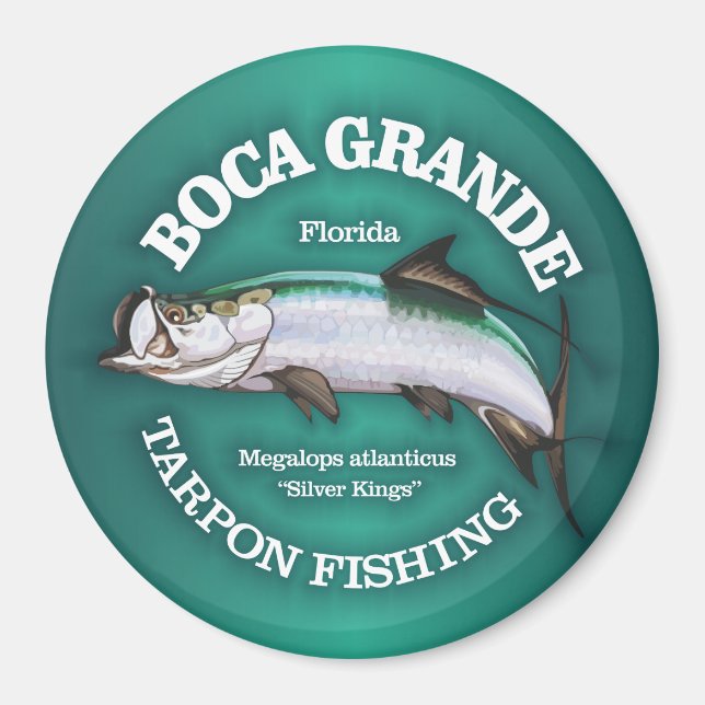 Boca Grande Tarpon Fishing Magnet (Framsidan)