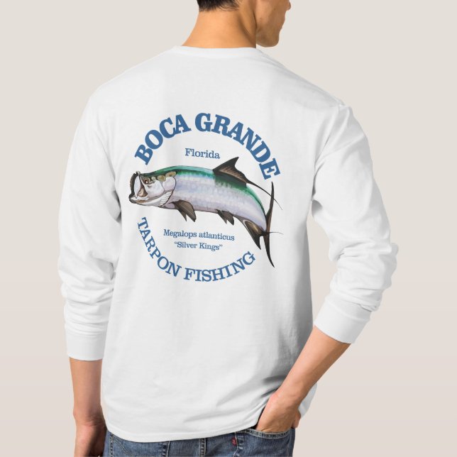 Boca Grande Tarpon Fishing T Shirt (Baksida)