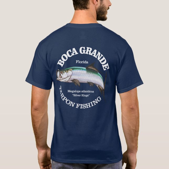 Boca Grande Tarpon Fishing T Shirt (Baksida)
