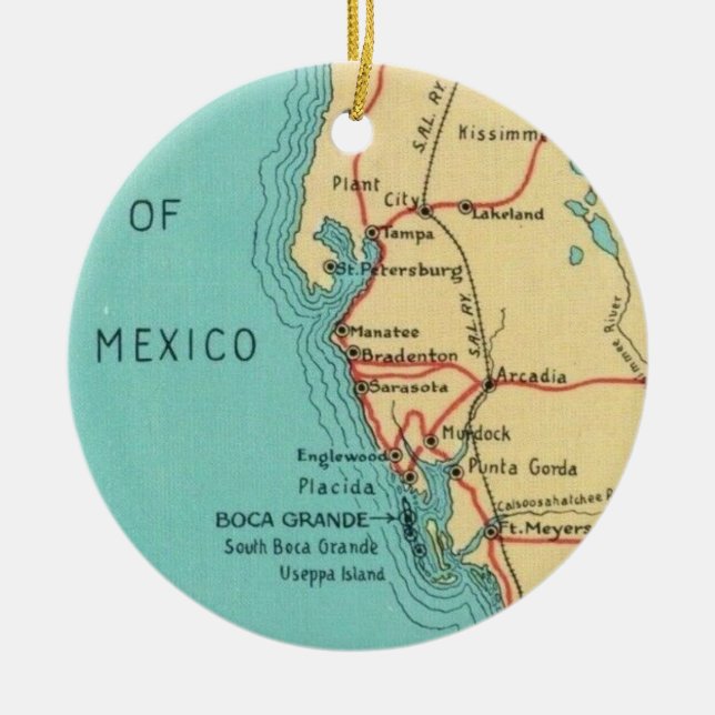 Boca Grande Useppa Island Ornament (Framsidan)