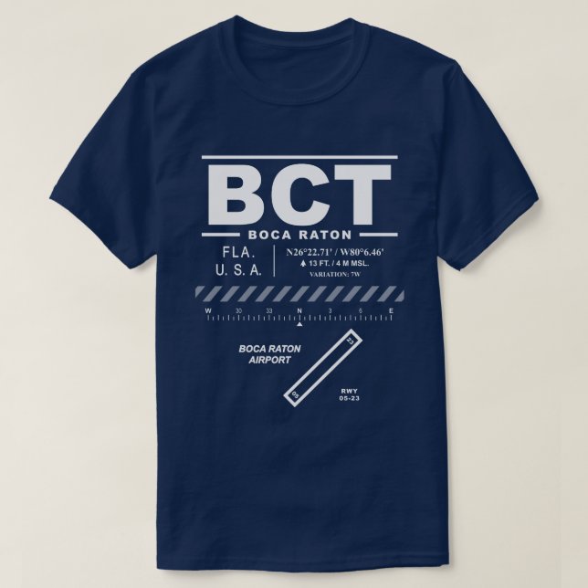 Boca Raton Airport BCT-Shirt T Shirt (Design framsida)