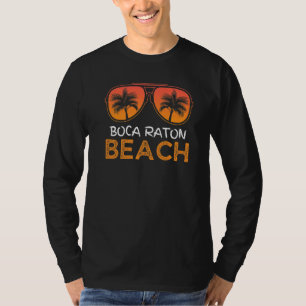 Boca Raton Beach Vintage Retro Summer Family Vacat T Shirt