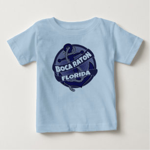 Boca Raton Florida anchor swirl baby romper utrust Tröja