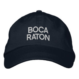 Boca Raton Florida Broderad Basebollmössa Keps