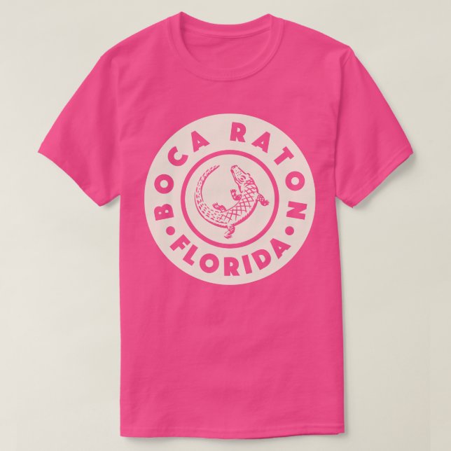 Boca Raton Florida Circle Tan T Shirt (Design framsida)