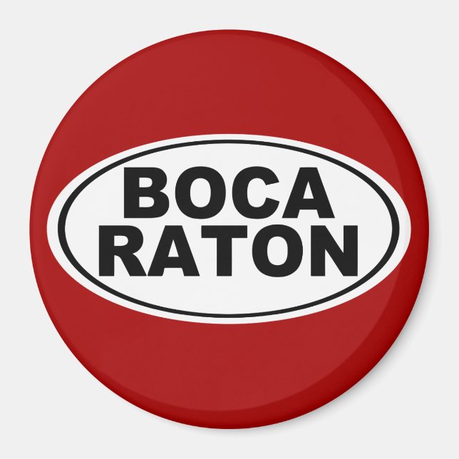 Boca Raton Florida Magnet (Framsidan)