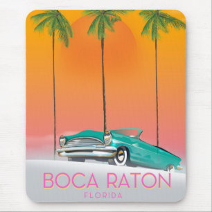 Boca Raton Florida-reseaffisch. Musmatta