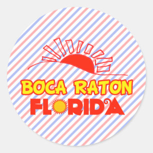 Boca Raton, Florida Runt Klistermärke