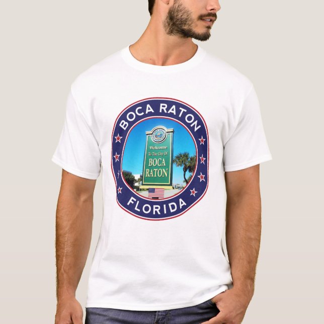 Boca Raton, Florida T Shirt (Framsida)