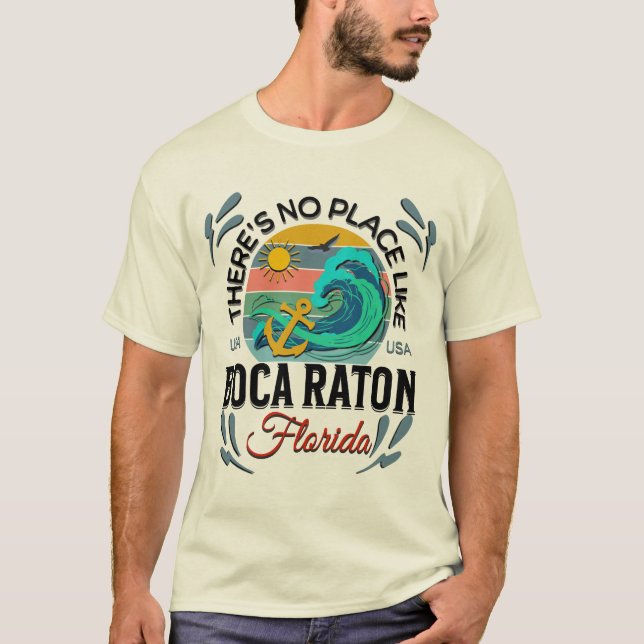 Boca Raton, Florida T Shirt (Framsida)