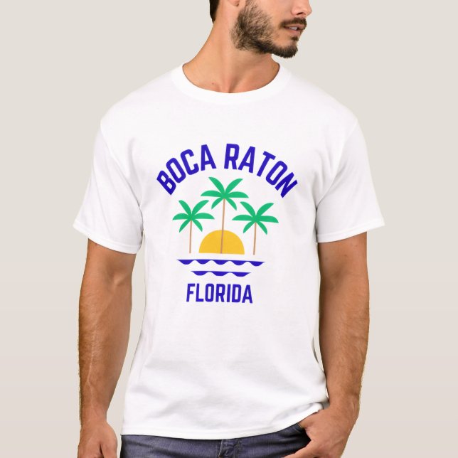 Boca Raton Florida T-Shirt (Framsida)