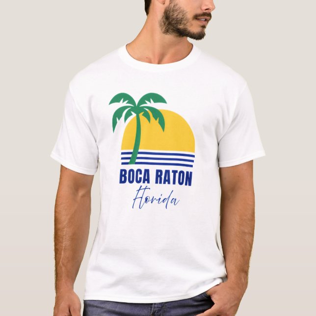Boca Raton Florida T-Shirt (Framsida)