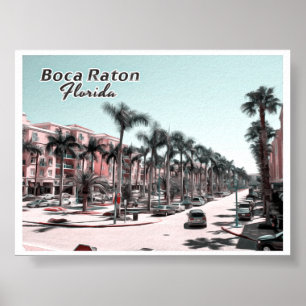 BOCA RATON - HANDFLATAN BEACH FLORIDA POSTER