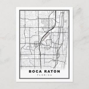 Boca Raton Karta Vykort