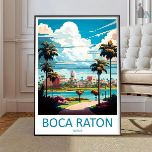 Boca Raton Resa Tryck Väggkonst Boca Raton Vägg
