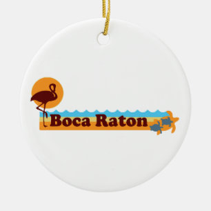 Boca Raton - stranddesign Julgransprydnad Keramik