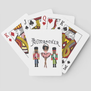 Boca Raton Svart Nötknäppare Rolig Jul Casinokort