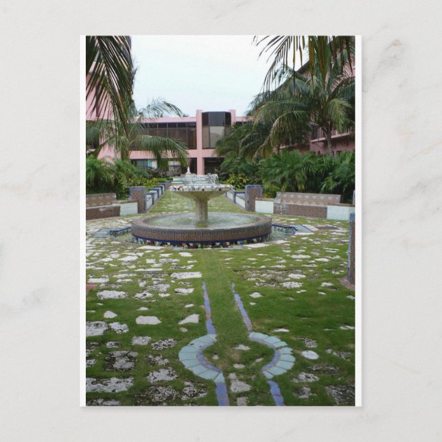 Boca semesterortträdgård vykort (Framsida)