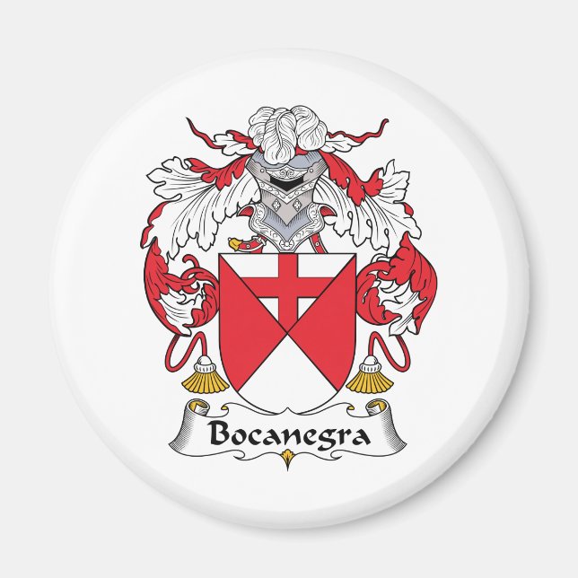 Bocanegra Family Crest Magnet (Framsidan)