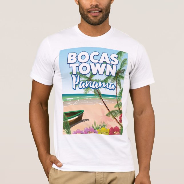 Bocas Town Panama Beach-reseaffär T Shirt (Framsida)
