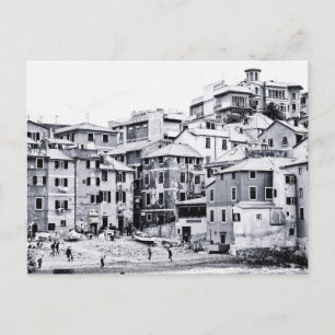 Boccadasse, vykort för Italien