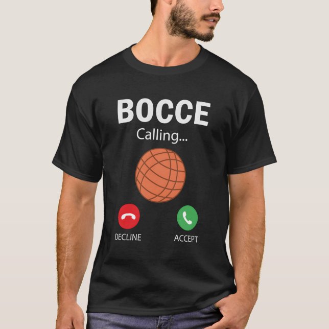 Bocce anropar offertspelaren Bocce T Shirt (Framsida)