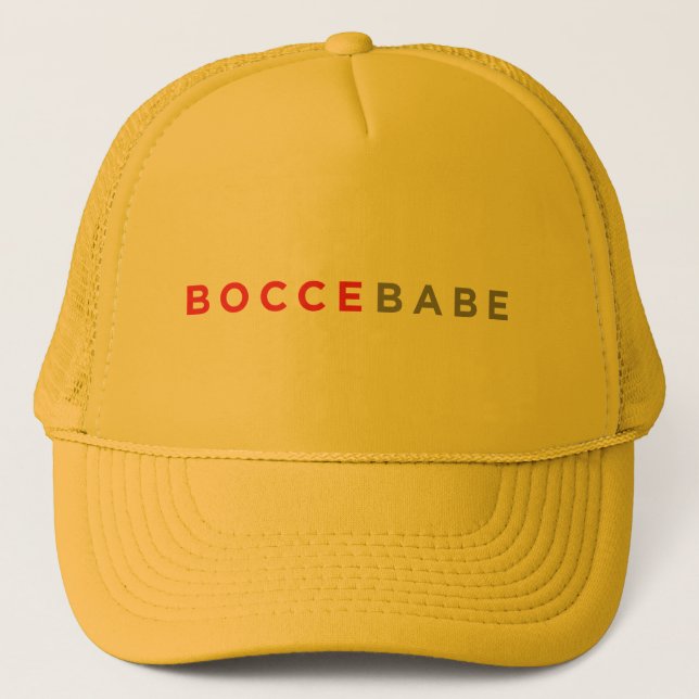 "Bocce Babe" truckerkeps (Framsida)