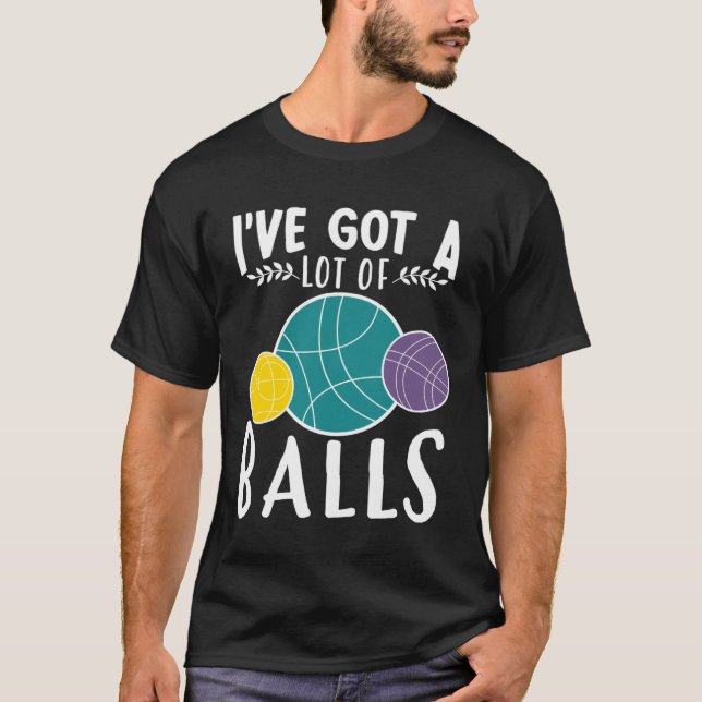 Bocce Ball Bocce Player  19 T Shirt (Framsida)