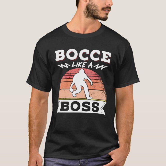 Bocce Ball Bocce Player 22 T Shirt (Framsida)