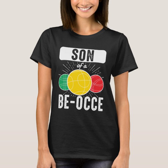Bocce Ball Bocce Player  24 T Shirt (Framsida)