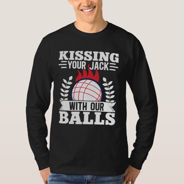 Bocce Ball Bocce Player  26 T Shirt (Framsida)