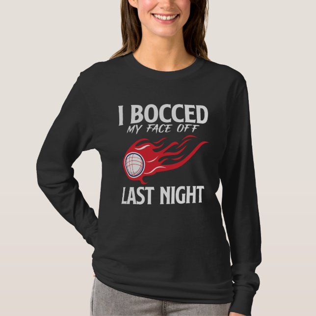 Bocce Ball Bocce Player 2 T Shirt (Framsida)