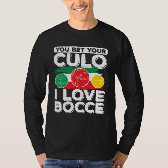 Bocce Ball Bocce Player  5 T Shirt (Framsida)