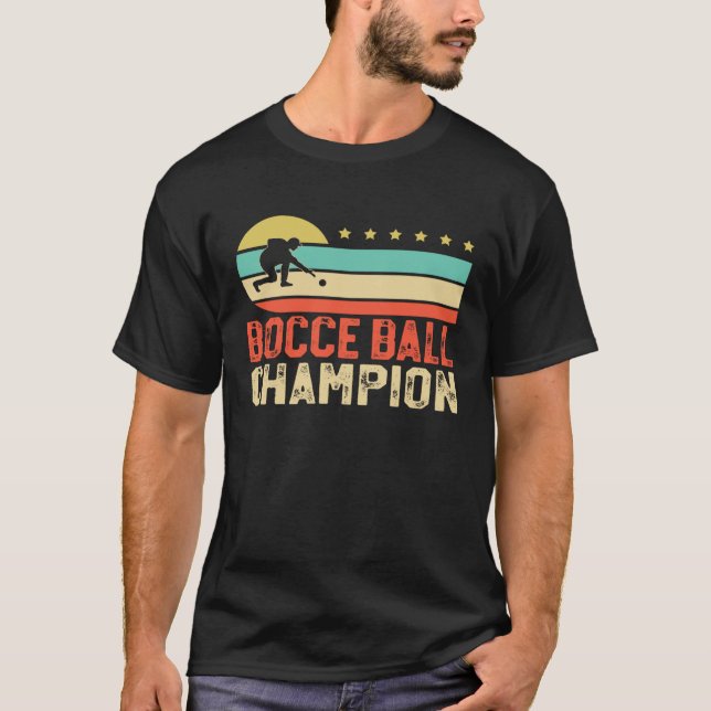 Bocce Ball Champion Bocce  Bocci Bocce Player  2 T Shirt (Framsida)