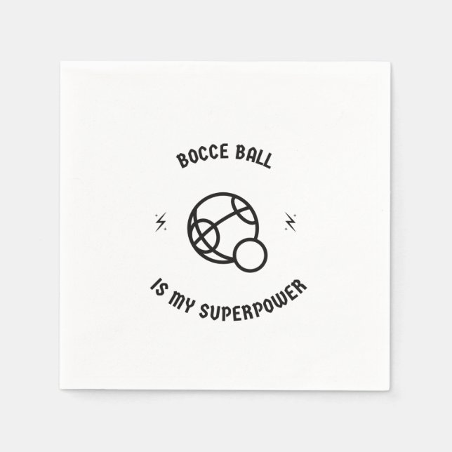 Bocce ball is my superpower pappersservett (Framsidan)