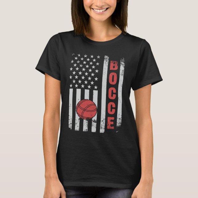 Bocce Ball Player for Petanque Game  10 T Shirt (Framsida)
