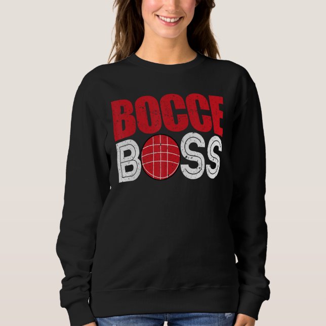 Bocce Ball Player Player Bocce Boss T Shirt (Framsida)