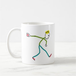 Bocce Ball Stickman Kaffemugg