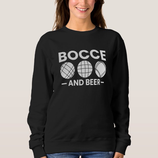 Bocce & Beer Bocce Ball Player T Shirt (Framsida)