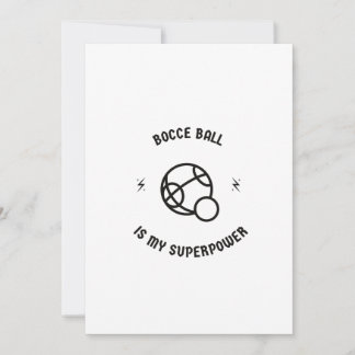 Bocce boll är min supermakt julkort