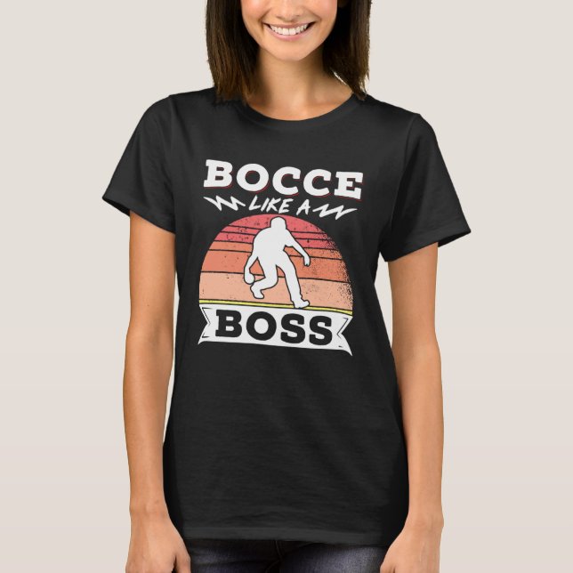 Bocce Boll Bocce Spelare 22 T Shirt (Framsida)