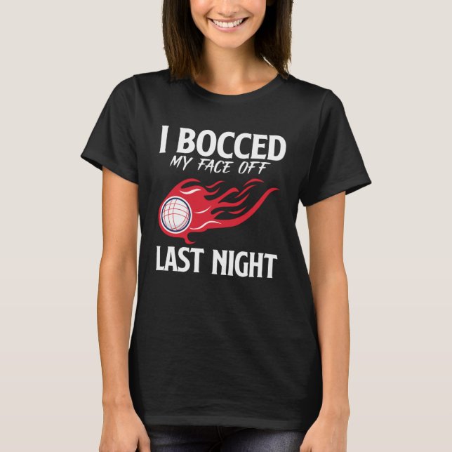 Bocce Boll Bocce Spelare 2 T Shirt (Framsida)