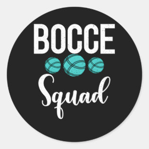Bocce Boll Bocce Squad Runt Klistermärke